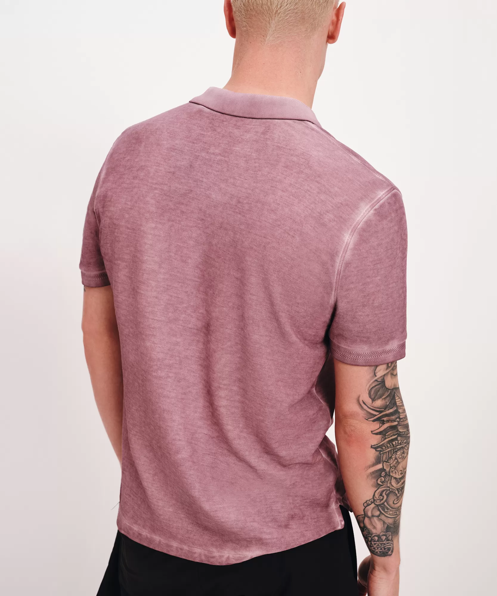 ATM Anthony Thomas Melillo Polo Shirts | Pique With Chroma Wash Short Sleeve Polo -