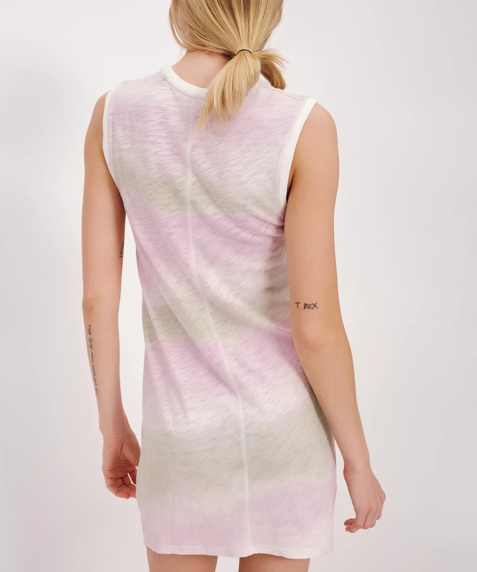 Women ATM Anthony Thomas Melillo Dresses | Slub Jersey With Sleeveless Muscle Dress -